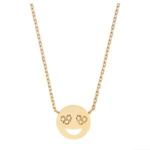 Estella Bartlett Heart Eyes Emoji Necklace (G2)